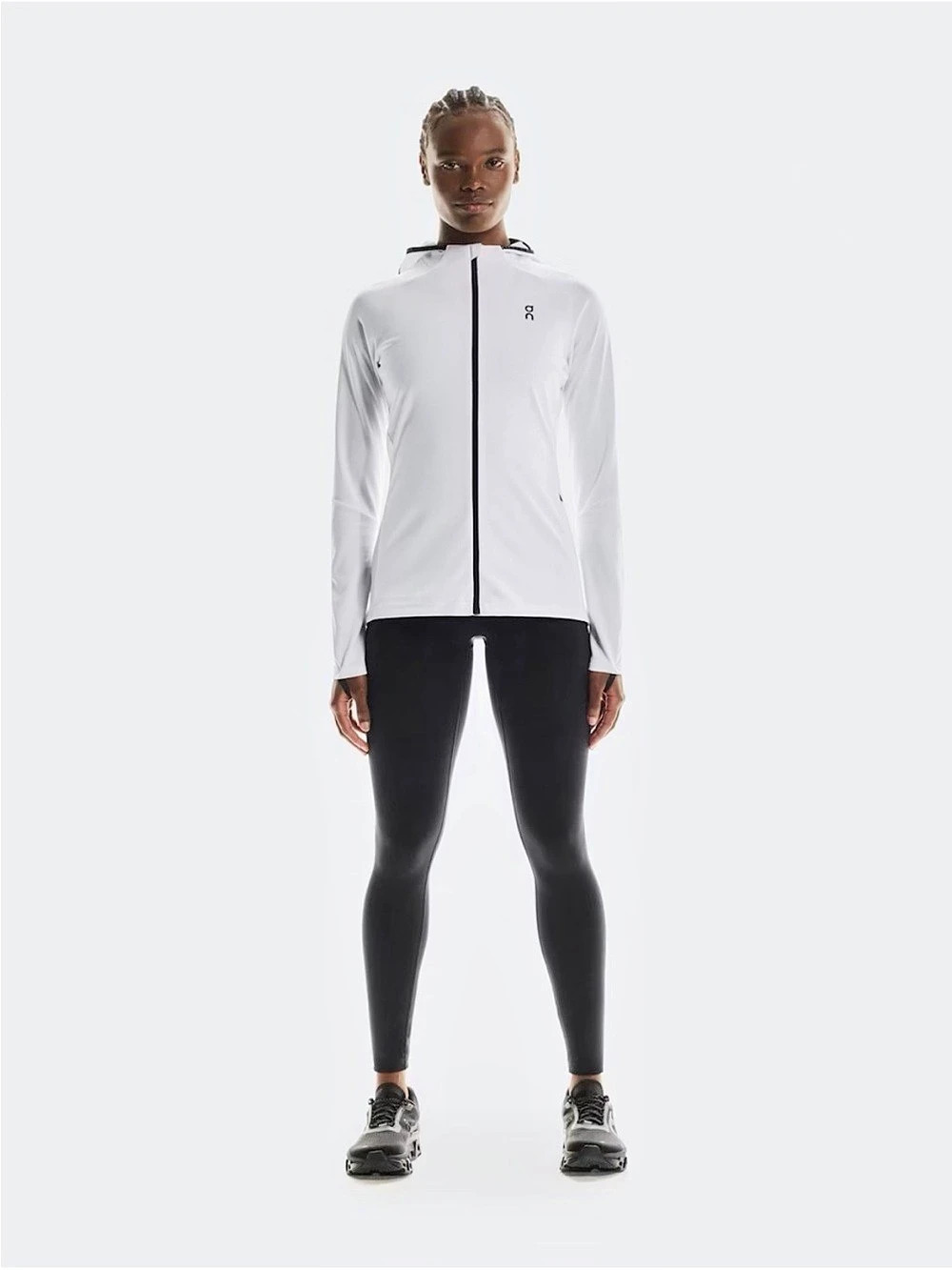 On Running ON Cloud Women'Small White Climate Zip Hoodie Jacket Small NWT